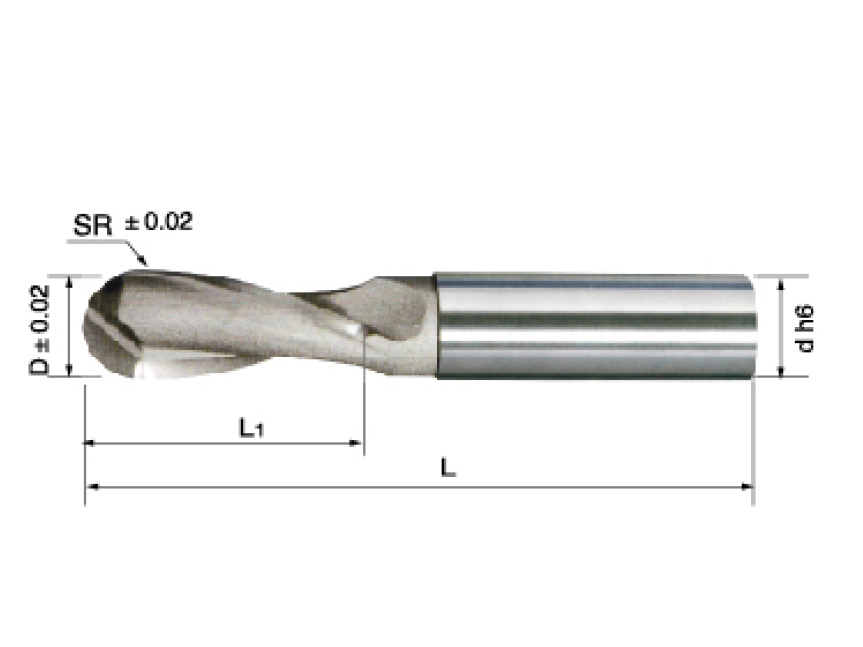 Welding ball end mill